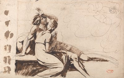 Two Lovers (Man Awakening from a Dream) by George Romney